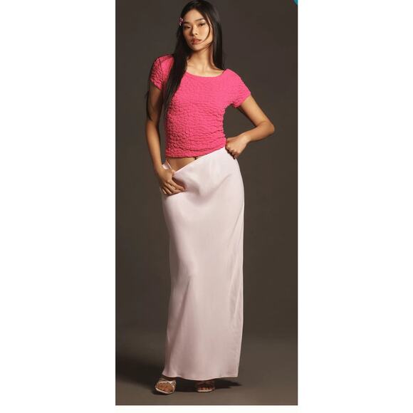 Maeve by Anthropologie Socialite Popcorn Tee Size XL Pink - Picture 7 of 12